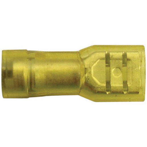 Narva Crimp Terminal Female Blade Yellow Terminal Entry 6.3 x 0.8mm Polycarbonate 100 Pce - 56145