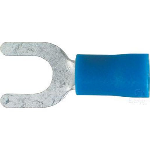 Narva Crimp Terminal Spade Blue Terminal Entry 5mm Vinyl 100 Pce - 56168