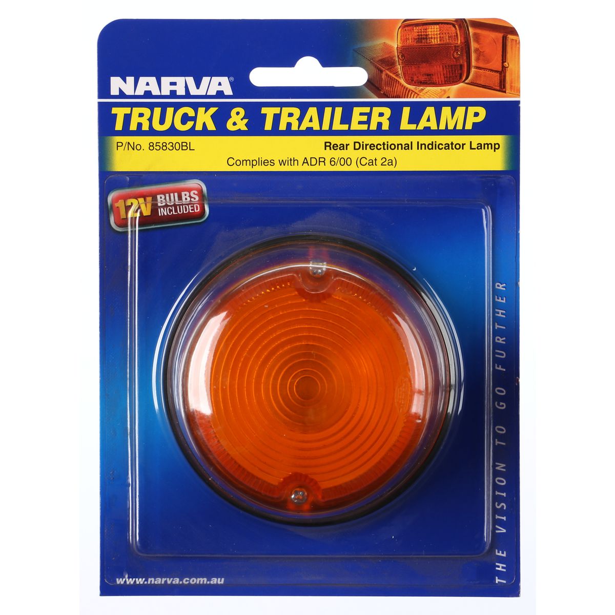 Narva Rear Indicator Lamp Incandescent Surface Mount - 85830BL