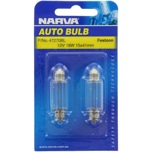 Narva Festoon SV8.5 Globe 12V 18W - 47270BL