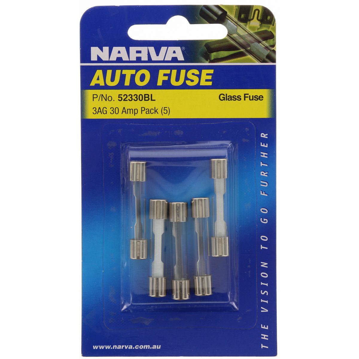 Narva Glass Fuse 3AG 30A 5 Pack - 52330BL