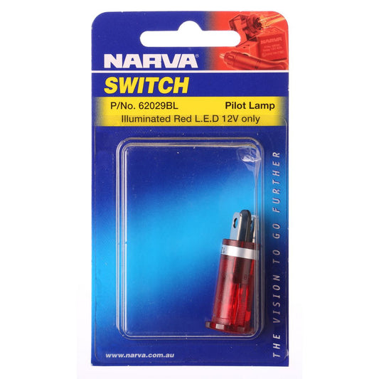 Narva 12V Pilot Light LED Red Blade Terminals - 62029BL