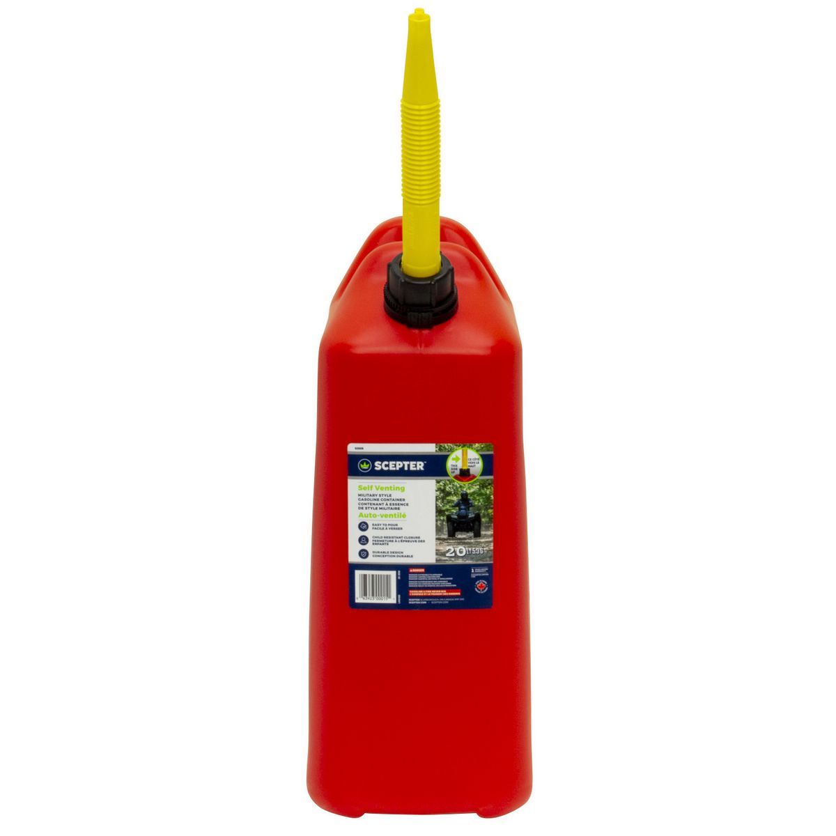 Scepter Fuel Can Red 20L - 03609 (RV520)