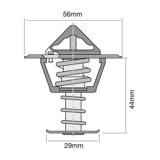 Tridon Thermostat High Flow 56Mm - 82 Degrees C - TT281-180