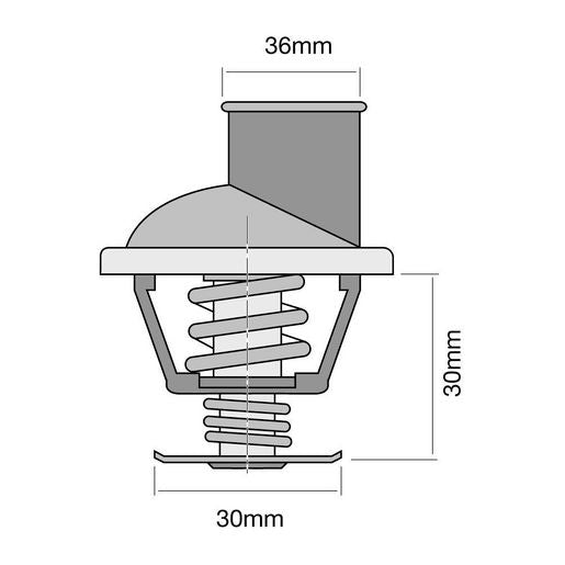 Tridon Thermostat - 91 Degrees C - TT283-195P