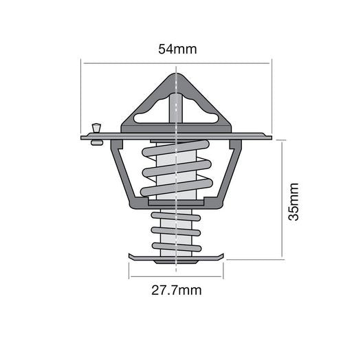 Tridon Thermostat High Flow 54Mm - 77 Degrees C - TT228-170