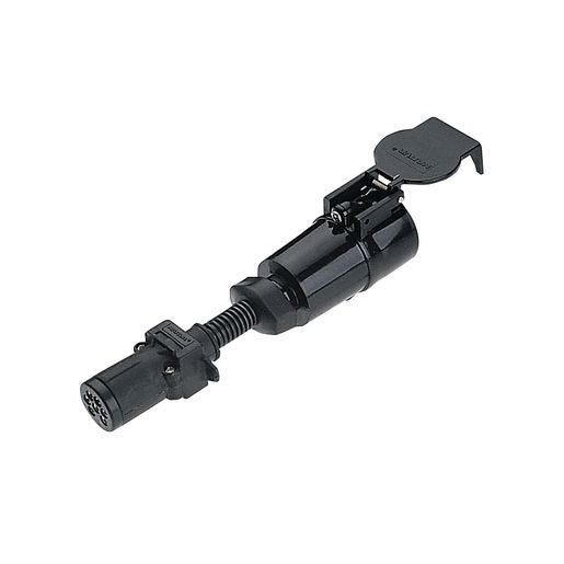 Narva Trailer Adaptor 6 Pin Round Small (Car) To 7 Pin Round Large (Trailer) - 82280BL
