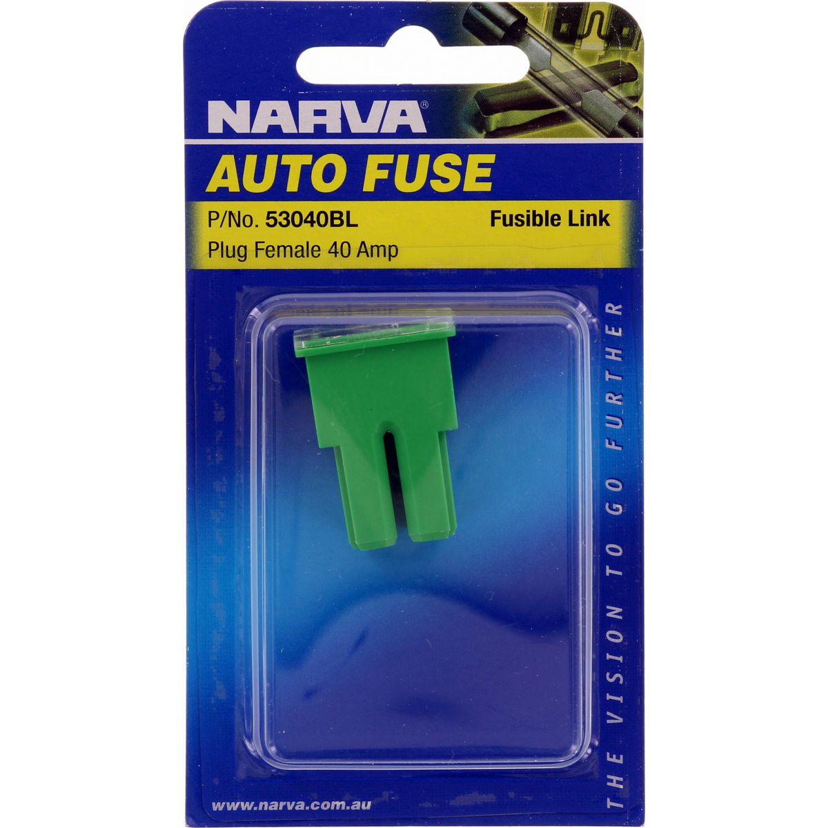 Narva Fusible Link Female 40A Green 1 Pack - 53040BL