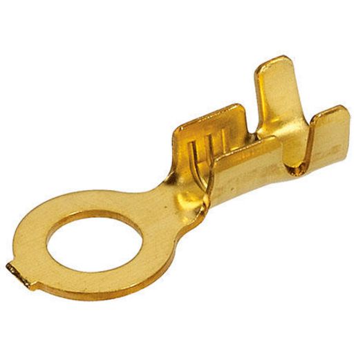 Narva Crimp Terminal Ring Brass Terminal Entry 4.3mm Non Insulated 100 Pce - 56232