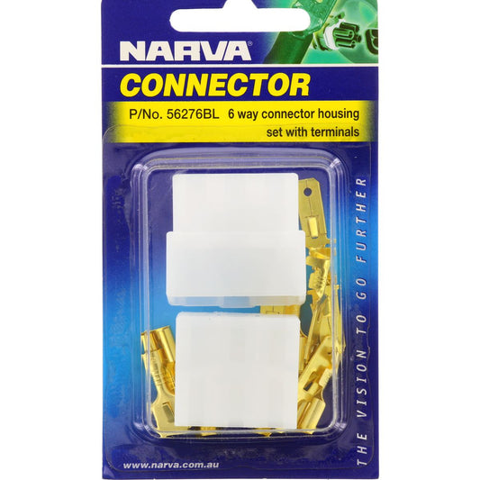 Narva QC Connector 6 Pole 1 Kit - 56276BL