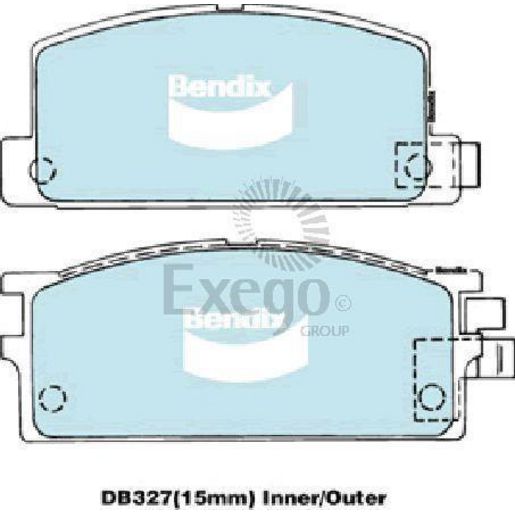 Bendix Brake Pads Set - 4WD/SUV - DB327-4WD
