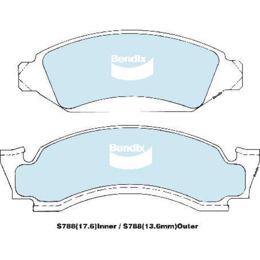 Bendix Brake Pads Set - 4WD/SUV - S788-4WD