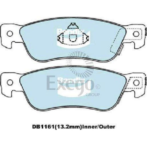 Bendix Brake Pads Set - 4WD/SUV - DB1161-4WD