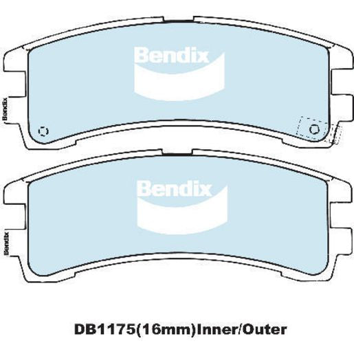 Bendix Brake Pads Set - Heavy Duty - DB1175HD