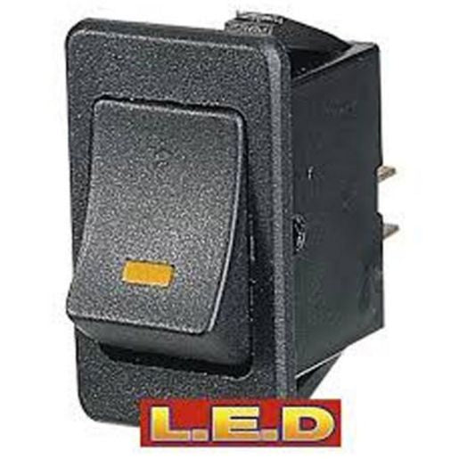 Narva Rocker Switch Off/On DPST Green LED - 63022BL