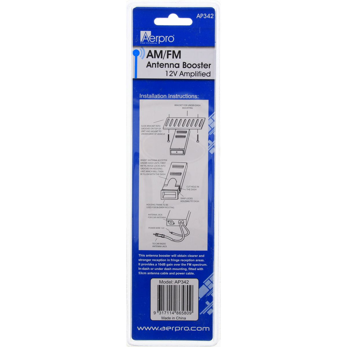 Aerpro FM Signal Booster - AP342