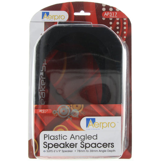 Aerpro Speaker Spacers Angled 6x9" Plastic Pair Black - AP317
