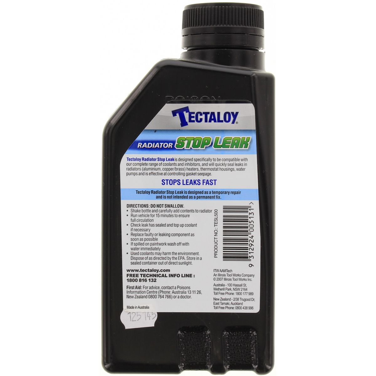 Tectaloy Radiator Stop Leak 500mL - TESL500