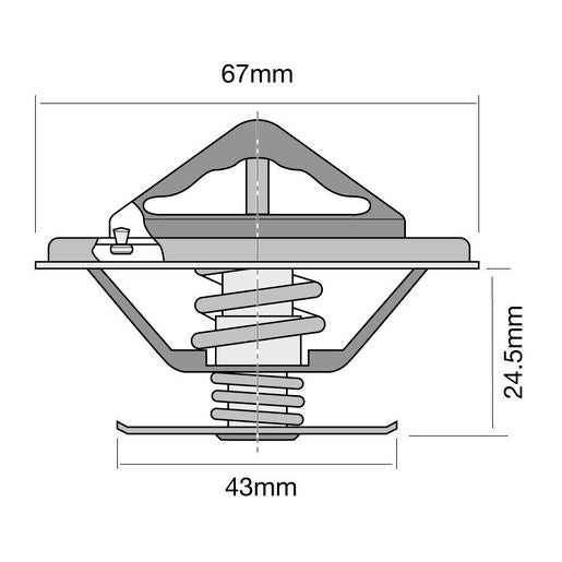 Tridon Thermostat 67Mm - 79 Degrees C - TT248-174