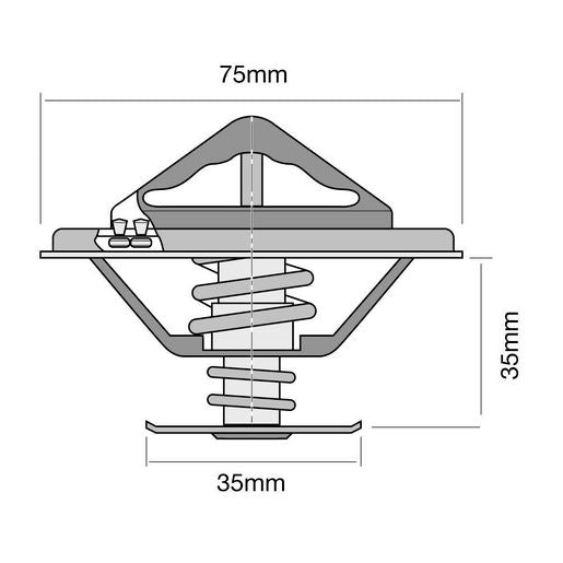 Tridon Thermostat 75Mm - 82 Degrees C - TT371-180