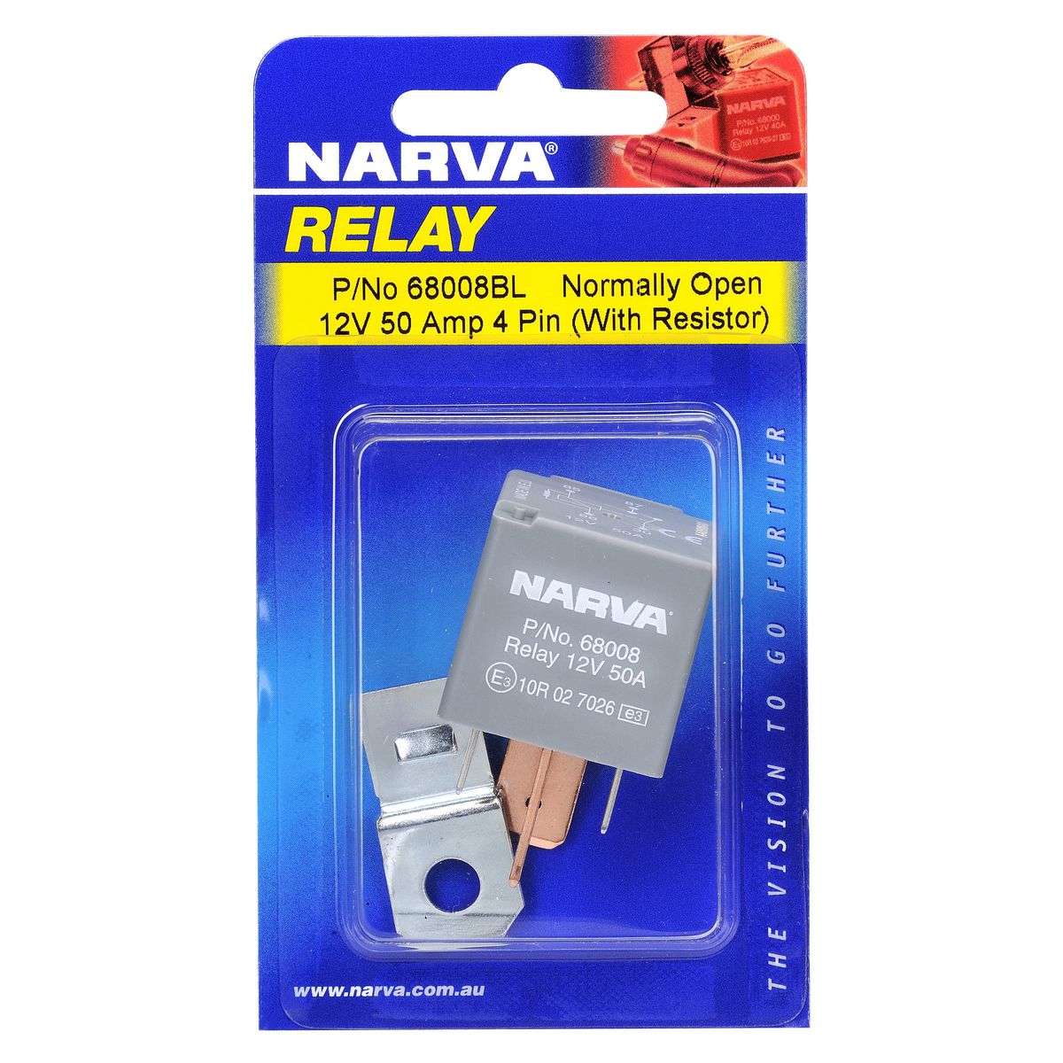 Narva 12V Relay 4 Pin 50A - 68008BL