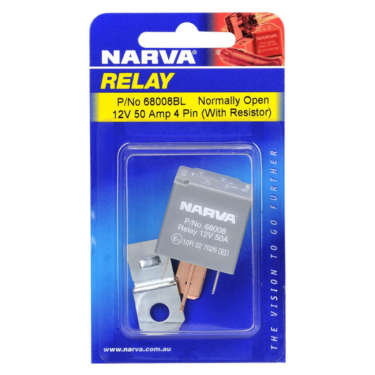 Narva 12V Relay 4 Pin 50A - 68008BL