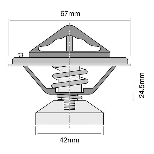 Tridon Thermostat 67Mm - 85 Degrees C - TT251-185