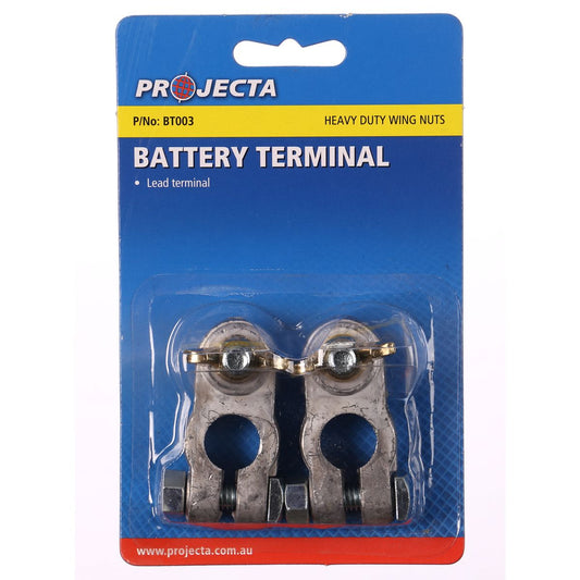 PROJECTA Lead Battery Terminal Universal Wingnut Pair - BT003