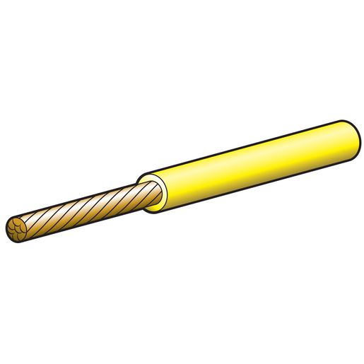 Narva 4mm Single Core Automotive Cable Yellow 100M - 5814-100YW