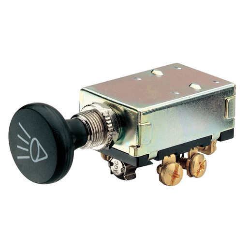 Narva Push/Pull Headlamp Switch Off/On/On DPDT - 60013BL