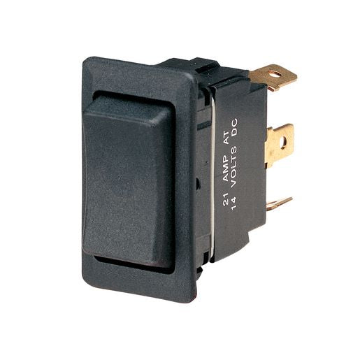 Narva Heavy Duty Rocker Switch Momentary On/Off/Momentary On DPDT - 63044BL
