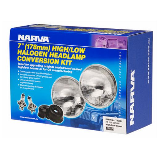 Narva Semi Sealed Beam Round 178mm Globe Style H4 - 72038