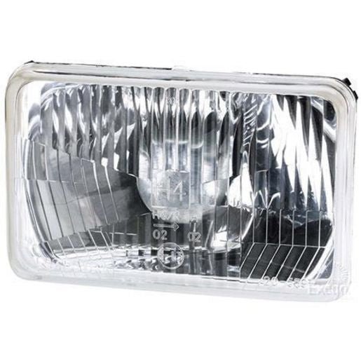 Narva Semi Sealed Beam Rectangle 100 x 165mm Globe Style H4 - 72066