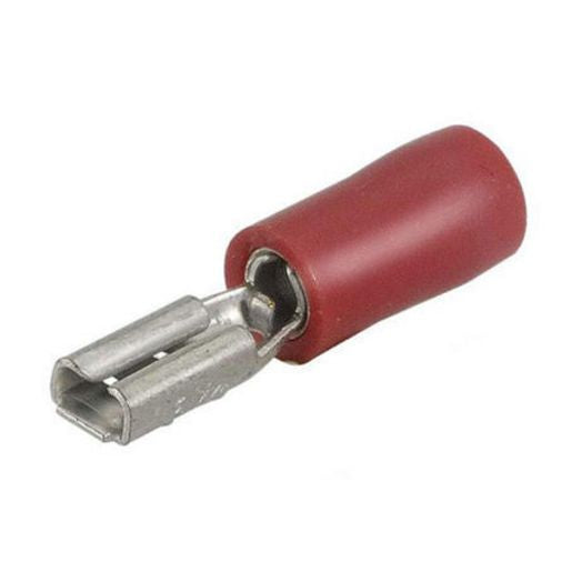 Narva Crimp Terminal Female Blade Red Terminal Entry 2.8 x 0.8mm Vinyl 100Pk - 56133