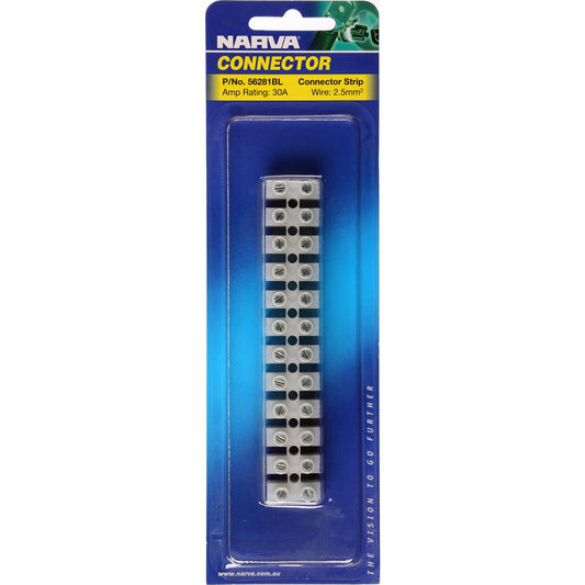 Narva Connector Strip Plastic - 56281BL
