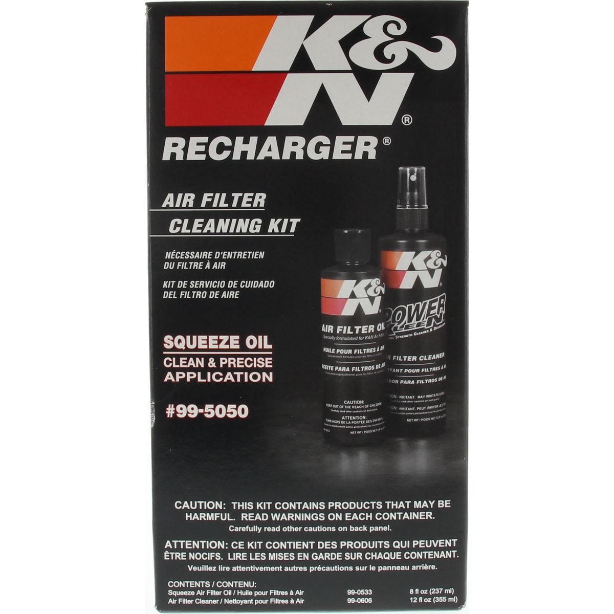 K&N Filter Recharge Clean and Oil Kit  - 99-5050
