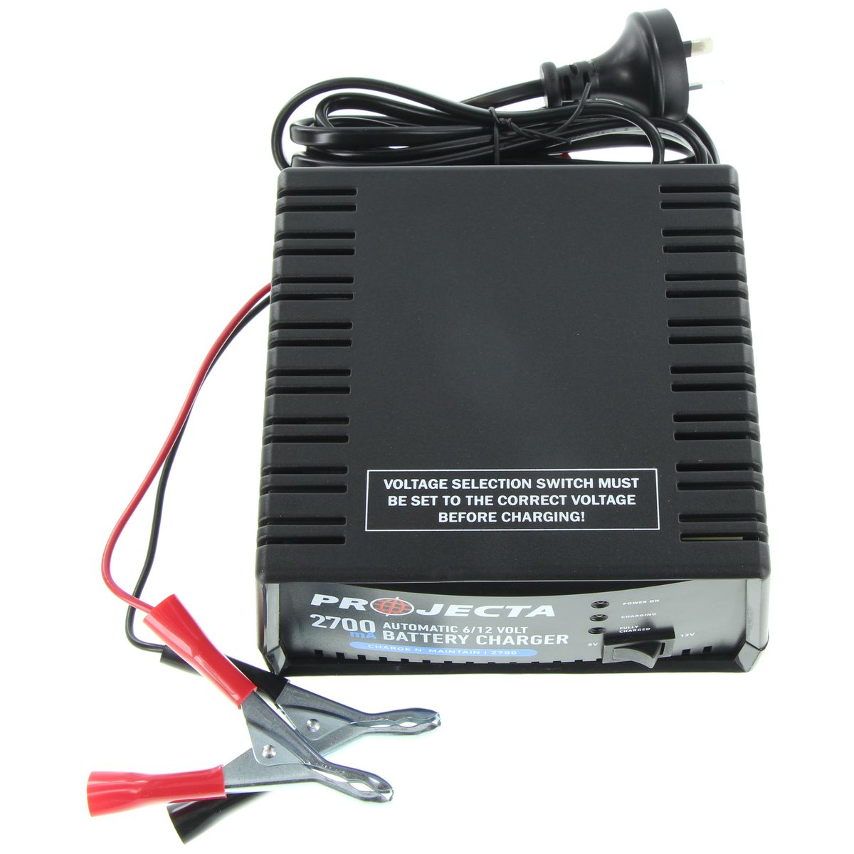 PROJECTA 2.7A Battery Charger 6/12V 2 Stage Auto - AC400
