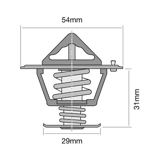 Tridon Thermostat 54Mm - 77 Degrees C - TT233-170