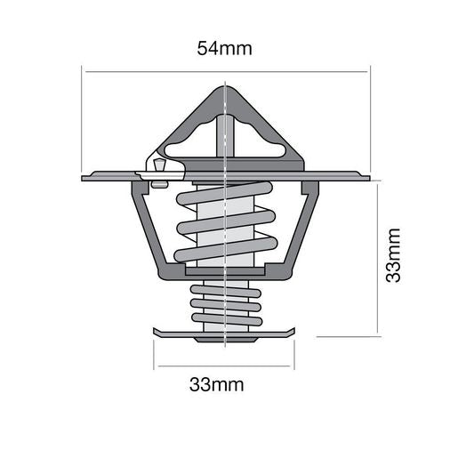 Tridon High Flow Thermostat 54Mm - 82 Degrees C - TT329-180