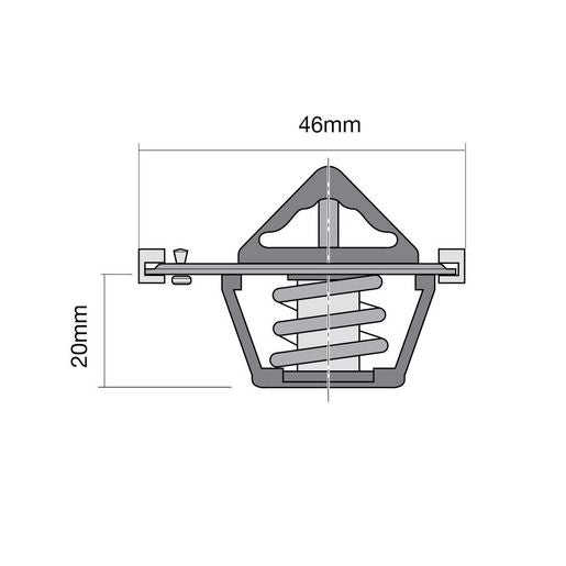 Tridon Thermostat 46Mm - 91 Degrees C - TT340-195