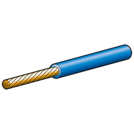 Narva 4mm Single Core Automotive Cable Blue 4M - 5814-4BE
