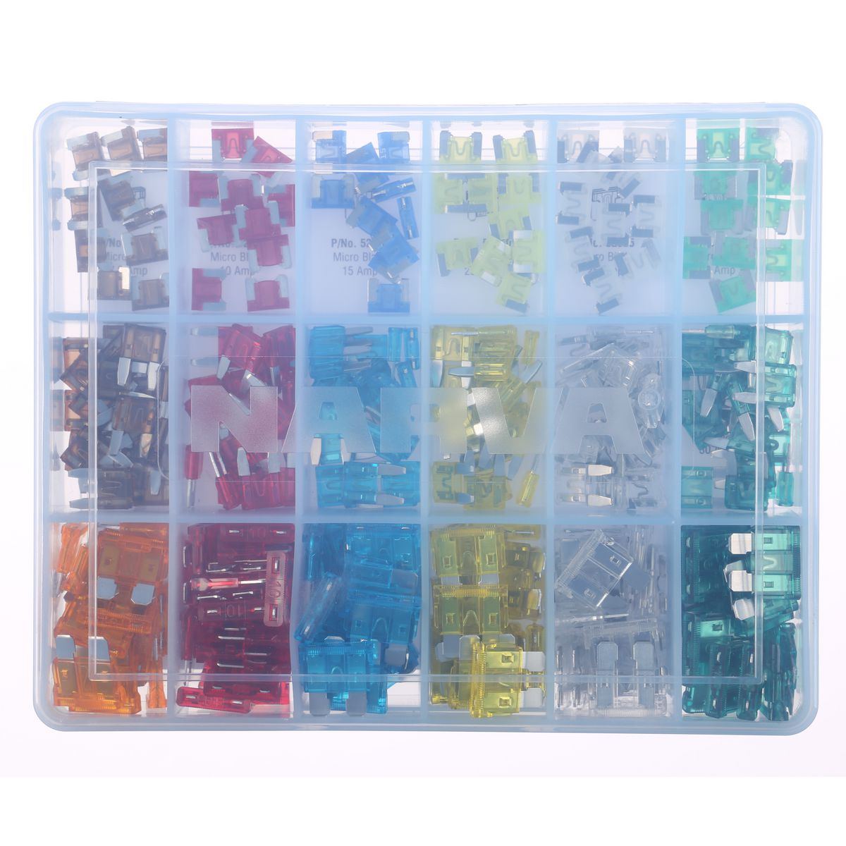 Narva Standard, Mini & Micro Blade Fuse Assortment  Kit 300 Pieces - 52022