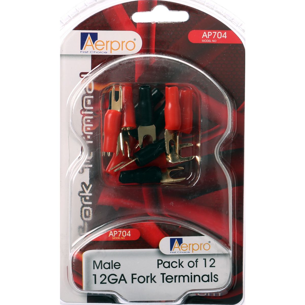 Aerpro 12 Gauge Fork Terminal 12Pk - AP704