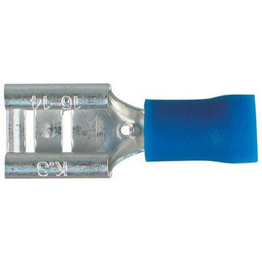 Narva Crimp Terminal Female Blade Blue Terminal Entry 8.0 x 0.8mm Vinyl 100Pk - 56137