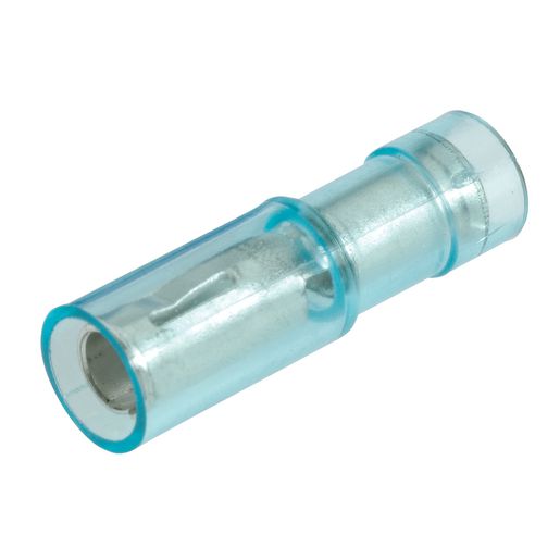 Narva Crimp Terminal Female Bullet Blue Insulated 4.3mm 10 Pce - 56053BL