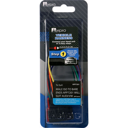 Aerpro Harness ISO Male Bare - APP7201