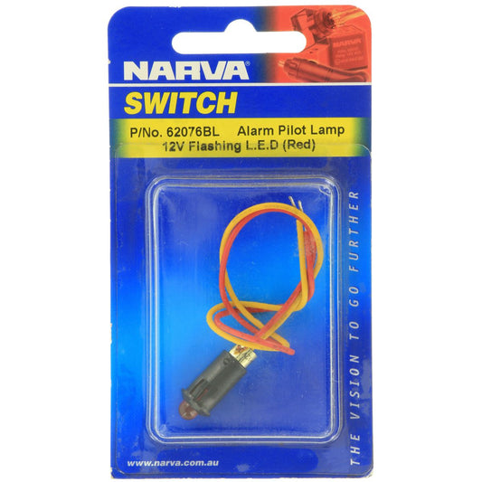 Narva Pilot Light LED Red 12V Pre Wired - 62076BL