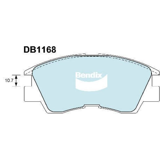 Bendix Brake Pads Set 4WD - DB1168-4WD