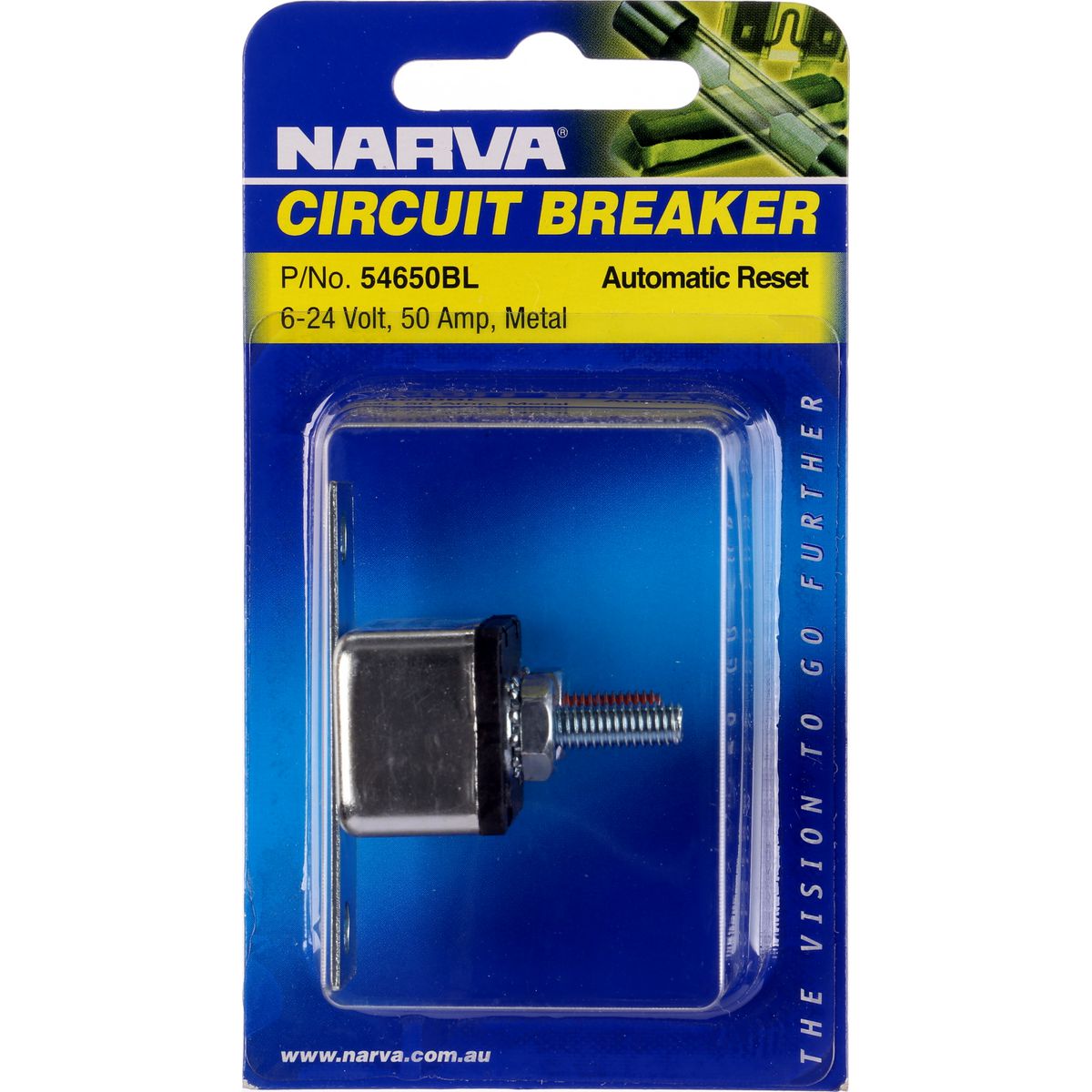 Narva Circuit Breaker Auto Reset 50A 1 Pack - 54650BL