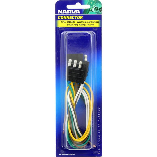 Narva Super seal Connector 4 Pole 1 Kit - 56294BL